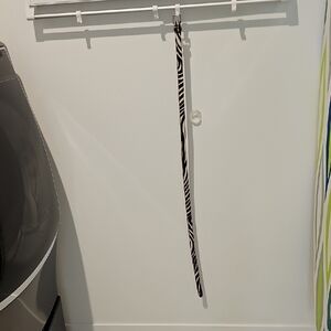 Zebra Print Furla Pony Hair Belt